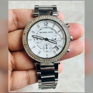 Michael Kors Parker Women's Stainless Steel  Crystal Watch MK5353